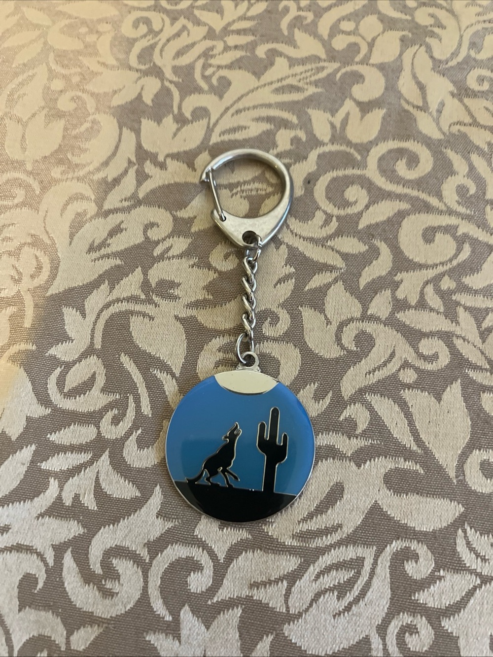Coyote Wolf Cactus Keychain Outside Adventures